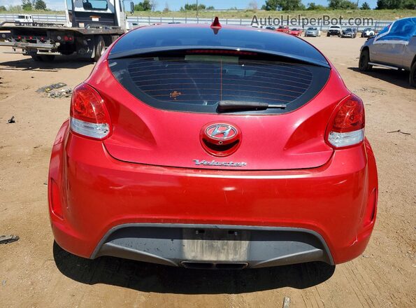 KMHTC6AD5HU316986 2017 HYUNDAI VELOSTER Red Հետևի տեսք