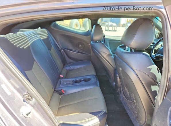 KMHTC6AD6GU260586 2016 HYUNDAI VELOSTER Charcoal უკანა სავარძლების ხედი