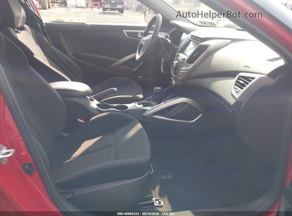 KMHTC6AD6GU272849 2016 HYUNDAI VELOSTER Red Front interior view