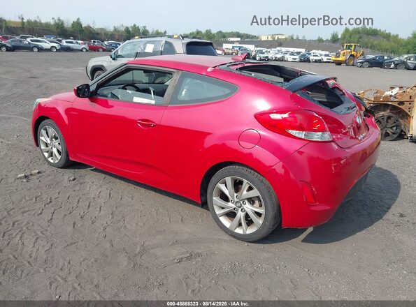 KMHTC6AD6GU272849 2016 HYUNDAI VELOSTER Red Rear left