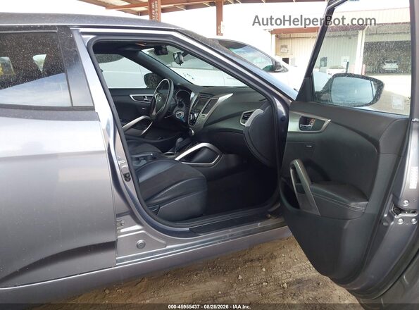 KMHTC6AD6GU293782 2016 HYUNDAI VELOSTER Gray წინა სალონის ხედი