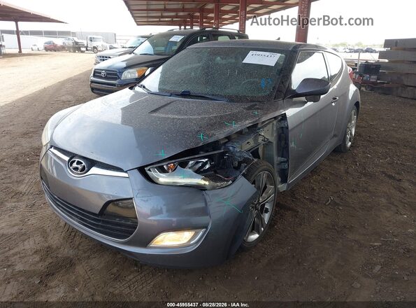 KMHTC6AD6GU293782 2016 HYUNDAI VELOSTER Gray წინა მარცხენა ხედი სამი მეოთხედიდან
