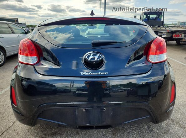 KMHTC6AD6HU323395 2017 HYUNDAI VELOSTER Black უკანა ხედი