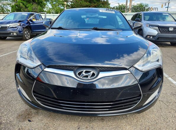 KMHTC6AD6HU323395 2017 HYUNDAI VELOSTER Black წინა ხედი