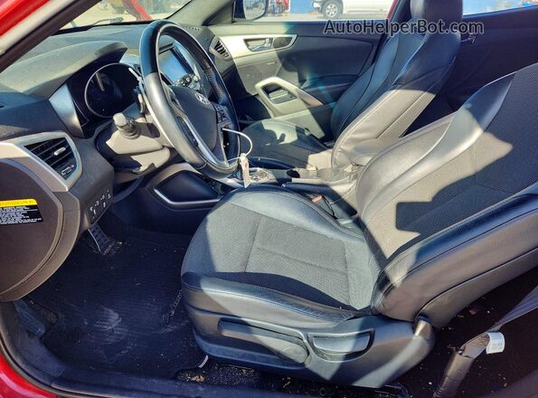 KMHTC6AD7GU282788 2016 HYUNDAI VELOSTER Красный Вид салона спереди