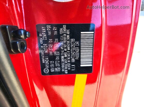 KMHTC6AD7GU282788 2016 HYUNDAI VELOSTER Красный Вид подкапотного пространства