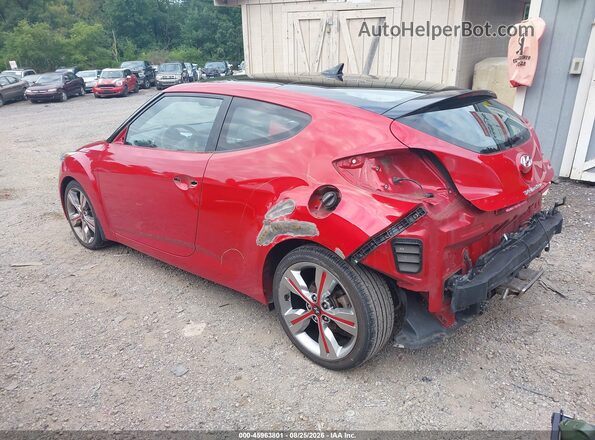 KMHTC6AD7HU318416 2017 HYUNDAI VELOSTER Red Trasero izquierdo