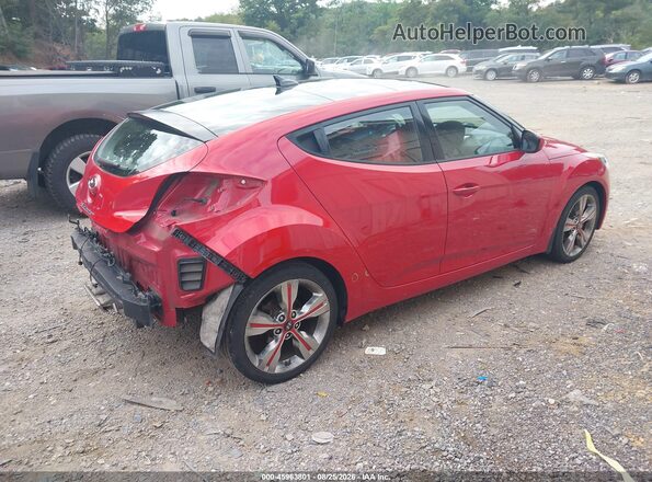 KMHTC6AD7HU318416 2017 HYUNDAI VELOSTER Red Trasero derecho