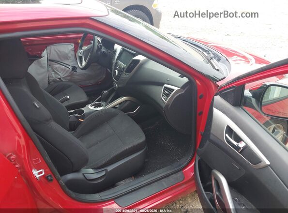 KMHTC6AD7HU318416 2017 HYUNDAI VELOSTER Red Vista interior delantera