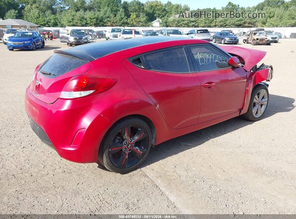 KMHTC6AD7HU322093 2017 HYUNDAI VELOSTER Красный Задняя правая четверть