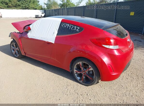 KMHTC6AD7HU322093 2017 HYUNDAI VELOSTER Красный Задняя левая четверть