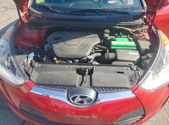KMHTC6AD8GU277180 2016 HYUNDAI VELOSTER Red Vista interior trasera