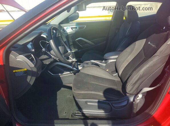 KMHTC6AD8GU277180 2016 HYUNDAI VELOSTER Red Vista interior delantera