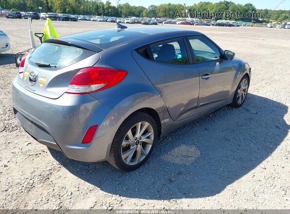 KMHTC6AD8HU305948 2017 HYUNDAI VELOSTER Gray Rear right