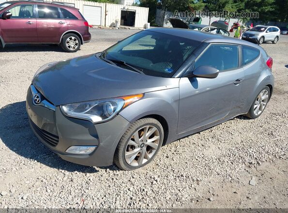 KMHTC6AD8HU305948 2017 HYUNDAI VELOSTER Gray Front left