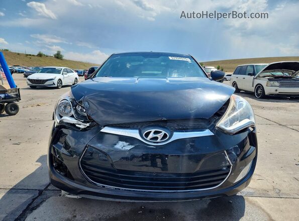 KMHTC6AD8HU318800 2017 HYUNDAI VELOSTER Black Front view