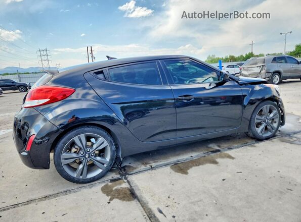 KMHTC6AD8HU318800 2017 HYUNDAI VELOSTER Black Rear right