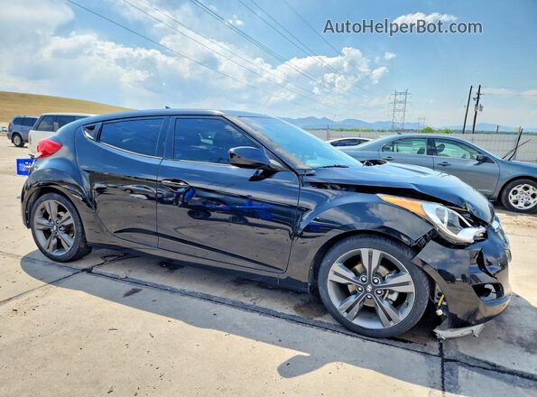 KMHTC6AD8HU318800 2017 HYUNDAI VELOSTER Black Front right