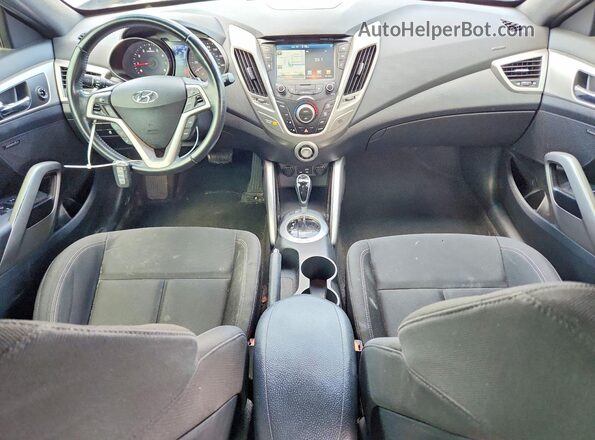 KMHTC6AD8HU318800 2017 HYUNDAI VELOSTER Black Dashboard view