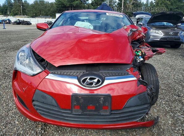 KMHTC6AD9GU271338 2016 HYUNDAI VELOSTER Red Դիմացի տեսք