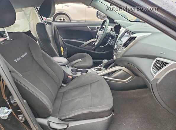 KMHTC6AD9GU272618 2016 HYUNDAI VELOSTER Black Вид салону спереду