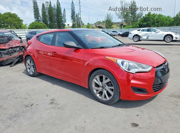 KMHTC6AD9GU275728 2016 HYUNDAI VELOSTER Red Przód prawy