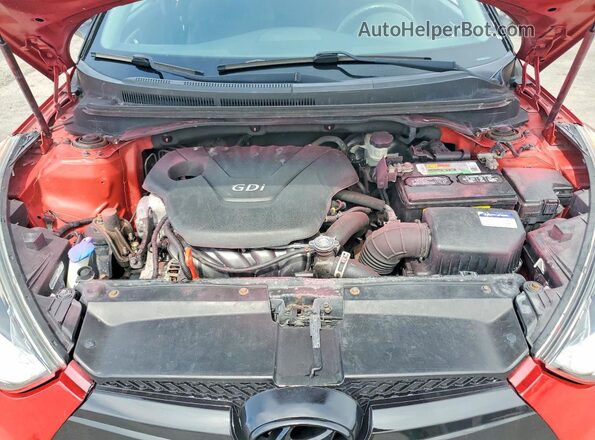 KMHTC6AD9GU275728 2016 HYUNDAI VELOSTER Red Widok wnętrza z tyłu