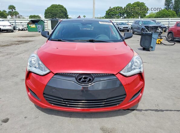 KMHTC6AD9GU275728 2016 HYUNDAI VELOSTER Red Widok z przodu