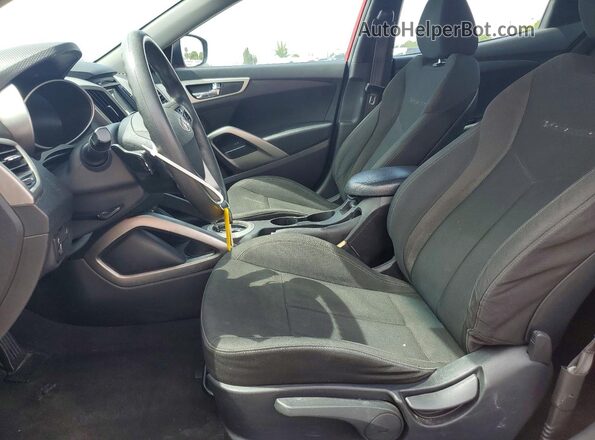 KMHTC6AD9GU275728 2016 HYUNDAI VELOSTER Red Widok wnętrza z przodu