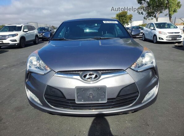 KMHTC6AD9GU288978 2016 HYUNDAI VELOSTER Gray Front view
