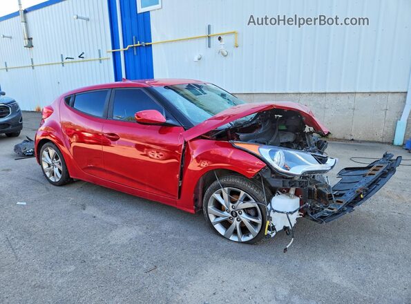 KMHTC6AD9GU290567 2016 HYUNDAI VELOSTER Red Front right