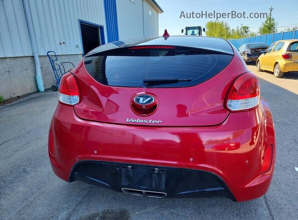 KMHTC6AD9GU290567 2016 HYUNDAI VELOSTER Red Rear view