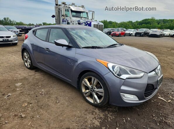KMHTC6AD9GU304287 2016 HYUNDAI VELOSTER Gray Передня права чверть