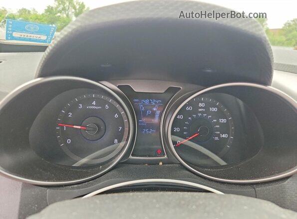KMHTC6AD9GU304287 2016 HYUNDAI VELOSTER Gray Вид щитка приладів