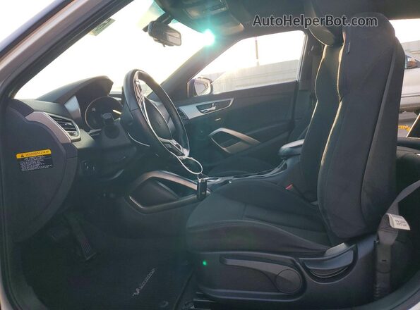 KMHTC6AD9HU321947 2017 HYUNDAI VELOSTER Silver Вид салону спереду