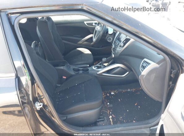 KMHTC6ADXGU287029 2016 HYUNDAI VELOSTER Black Вид салону спереду