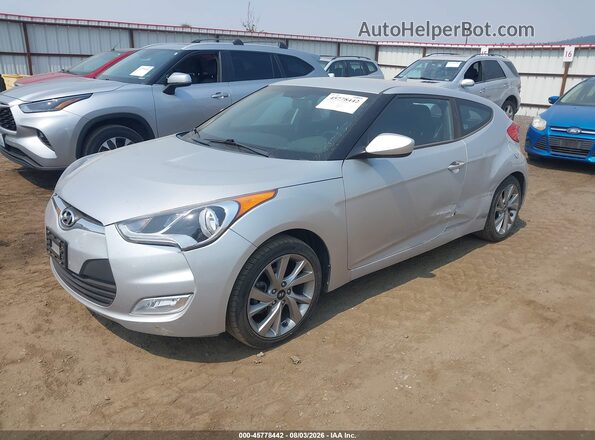 KMHTC6ADXHU309340 2017 HYUNDAI VELOSTER Silver Передня ліва чверть