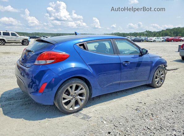 KMHTC6ADXHU310293 2017 HYUNDAI VELOSTER Blue Tył prawy