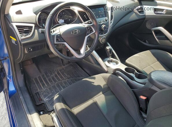 KMHTC6ADXHU310293 2017 HYUNDAI VELOSTER Blue Widok deski rozdzielczej