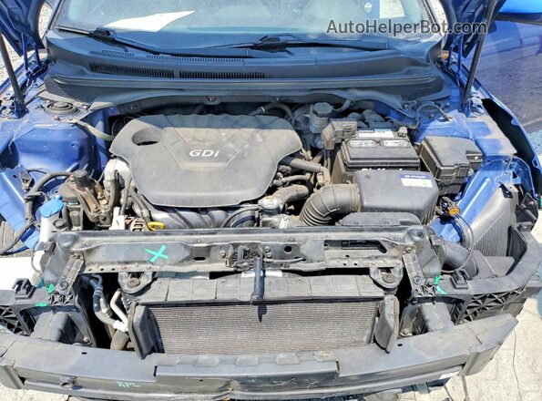KMHTC6ADXHU310293 2017 HYUNDAI VELOSTER Blue Widok wnętrza z tyłu
