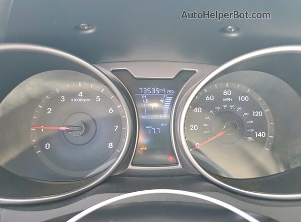 KMHTC6ADXHU310293 2017 HYUNDAI VELOSTER Blue Widok zestawu wskaźników