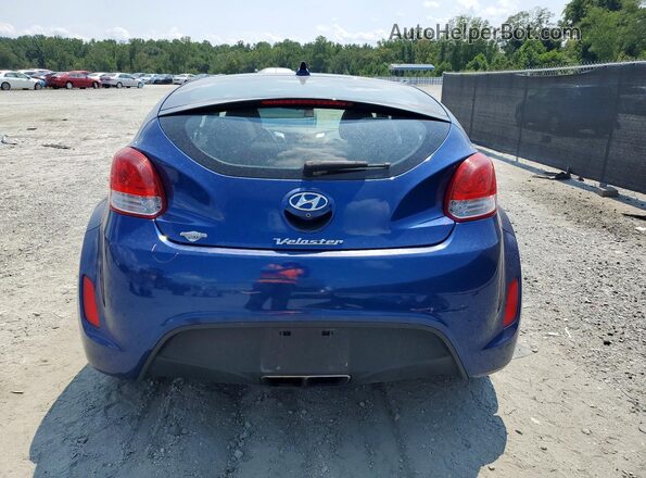 KMHTC6ADXHU310293 2017 HYUNDAI VELOSTER Blue Widok z tyłu