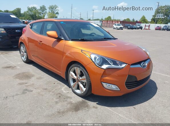 KMHTC6ADXHU312111 2017 HYUNDAI VELOSTER Orange ხელსაწყოთა პანელის ხედი