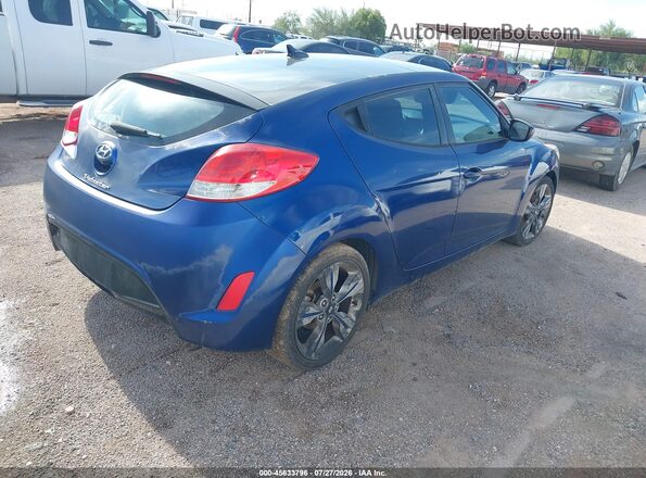 KMHTC6ADXHU318815 2017 HYUNDAI VELOSTER Blue Задня права чверть