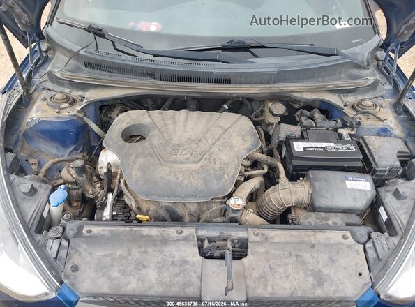 KMHTC6ADXHU318815 2017 HYUNDAI VELOSTER Blue Вид ззаду