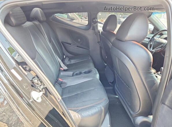 KMHTC6AE0GU280907 2016 HYUNDAI VELOSTER Black Rear seats view