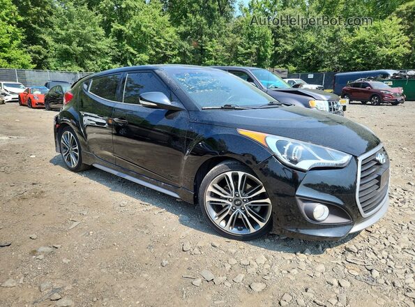 KMHTC6AE0GU280907 2016 HYUNDAI VELOSTER Black Front right