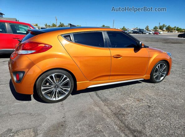 KMHTC6AE1GU253098 2016 HYUNDAI VELOSTER Orange Задня права чверть