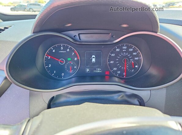KMHTC6AE1GU253098 2016 HYUNDAI VELOSTER Orange Вид щитка приладів
