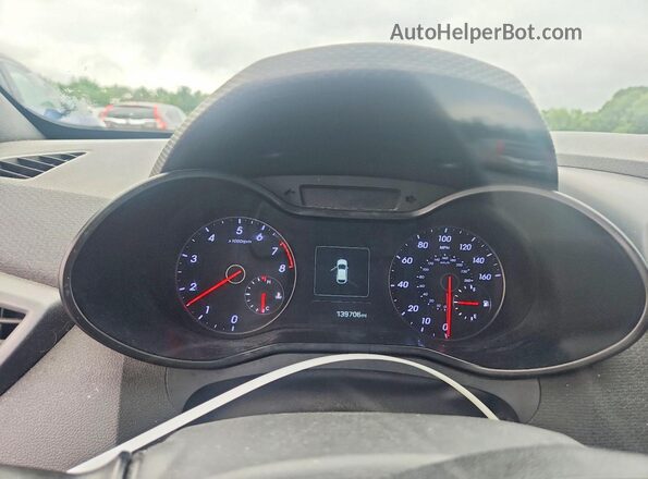 KMHTC6AE2GU257645 2016 HYUNDAI VELOSTER Blue Widok zestawu wskaźników